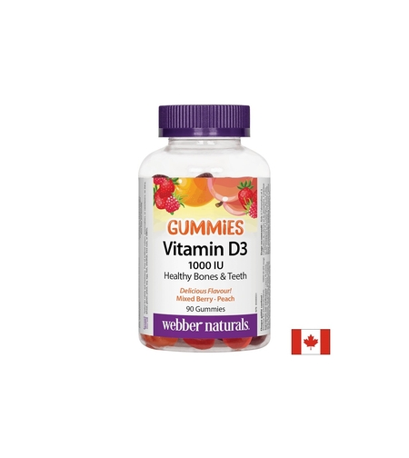 Vitamin D3 Gummies / Витамин D3, 1000 IU, 90 желирани таблетки
