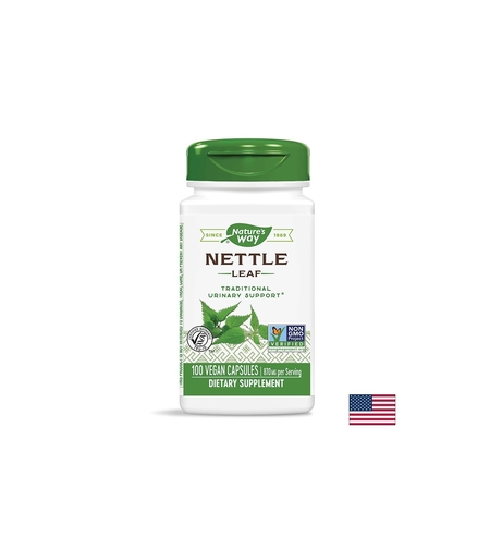 Nettle Leaf - Коприва (лист) - диуретик и детоксикатор, 435 mg, 100 капсули Nature’s Way