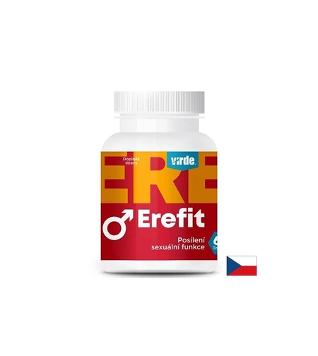 Erefit - L-аргинин 250 mg + Трибулус 100 mg + Мака 50 mg – Потентност и жизненост за мъже, 60 капсули