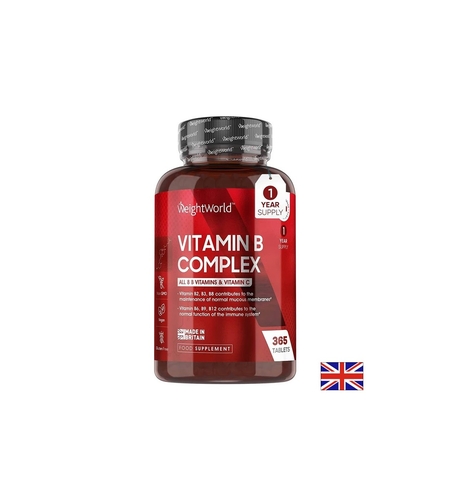 Имунитет и енергия - Витамин В-Комплекс + Витамин С, 365 таблетки - Vitamin B complex