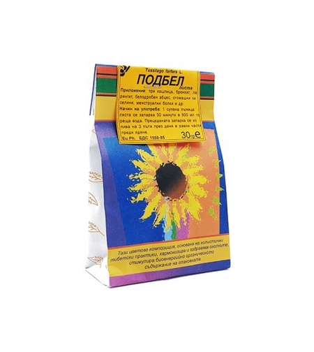 Подбел, изсушени листа, Билкария, 30 гр.