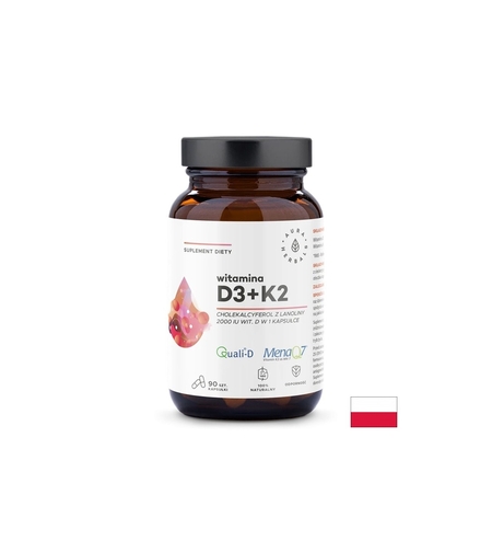 Кости и стави - Витамин D3 2000 IU + К2 100 µg, 90 капсули