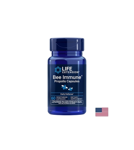 Прополис 200 mg x 60 капсули, Bee Immune Propolis, Life Extension