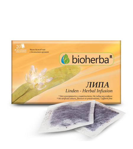 Липа, 20 филтърни пакетчета, 30 гр, Биохерба