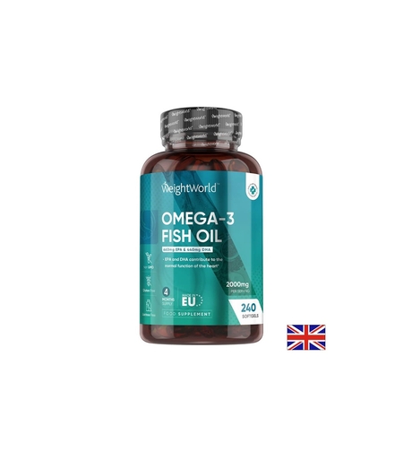 Омега-3 EPA – 660 mg / DHA – 440 mg - Рибено масло за сърцето, мозъка и зрението, 240 софтгел капсули за 4 месеца прием