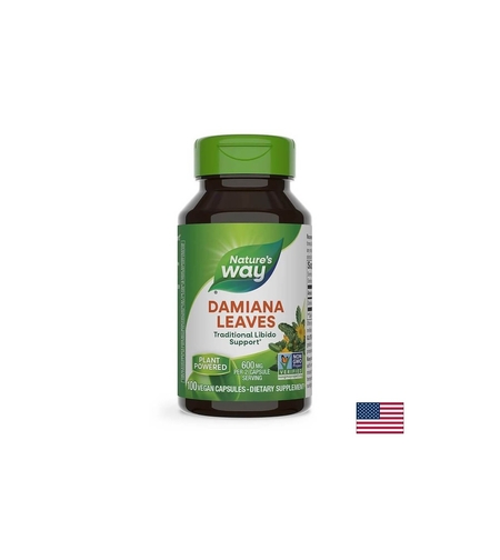 Damiana Leaves/ Дамиана (лист) 400 mg х 100 капсули Nature’s Way