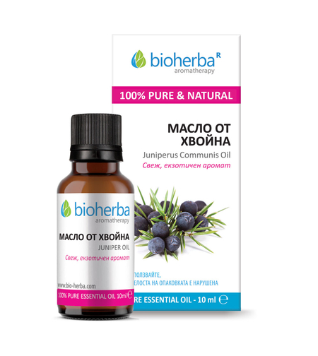 МАСЛО ОТ ХВОЙНА, Juniperus essential oil, Биохерба, 10 мл.