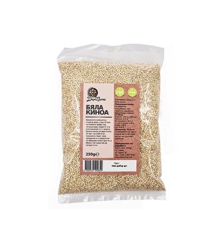 Бяла Киноа - семена, ДароВита, 250 гр.