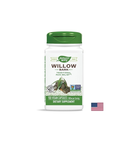 Willow Bark/ Бяла върба (кора) 400 mg x 100 капсули Nature’s Way