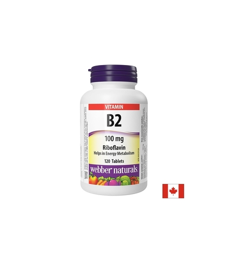Витамин B2 (рибофлавин) - За енергия и здрава кожа, 100 mg х 120 таблетки