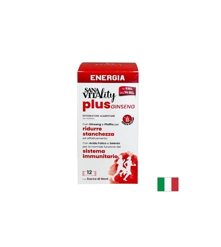 Жизненост и енергия (формула с женшен) Sanavitаlity, 12 сашета с течност