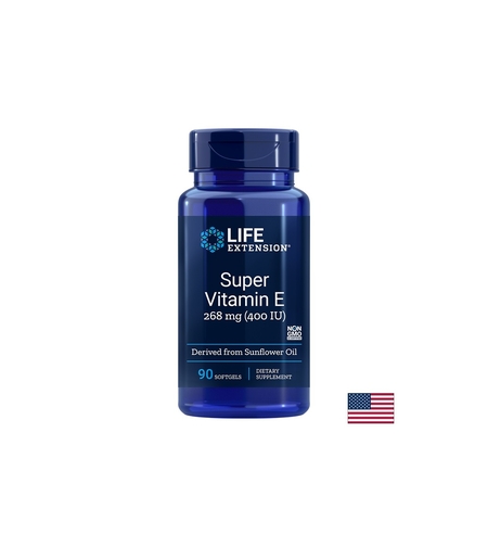 Super Vitamin E/ Супер Витамин Е (d-aлфа токоферол) 400 IU x 90 софтгел капсули
