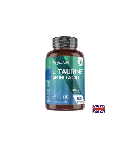 L-Таурин 500 mg Енергия, издръжливост и сърдечно здраве 180 капсули
