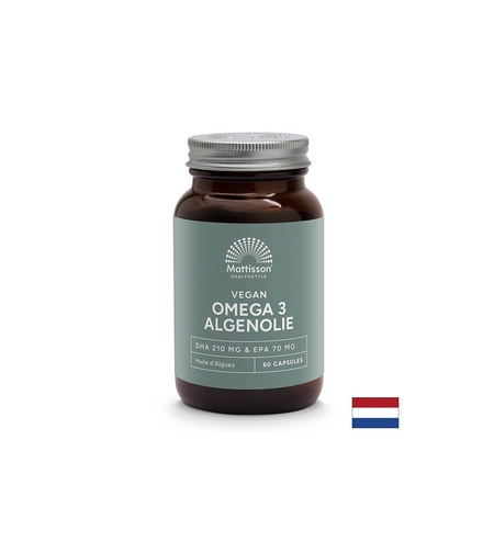 Веган Омега-3 от водорасли Algenolie DHA 210 mg/ EPA 70 mg, 60 капсули