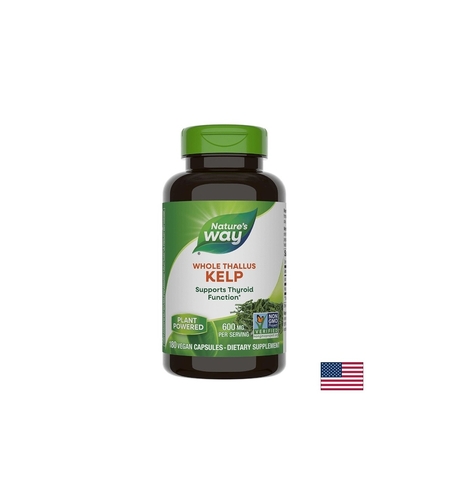 Kelp Whole Thallus/ Келп / Кафяви водорасли 600 mg x 180 капсули Nature’s Way