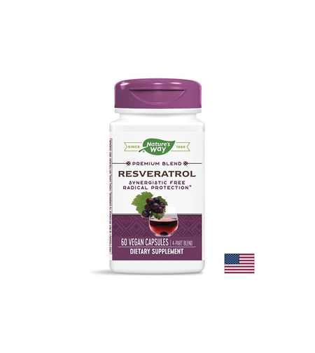 Resveratrol - Ресвератрол, 60 капсули  Nature’s Way