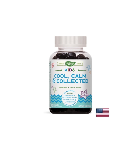 Kids Cool, Calm & Collected /С маточина, пасифлора, магнезий, Л-теанин/, 40 желирани таблетки Nature’s Way