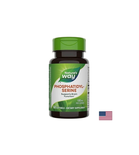 Phosphatidyl-Serine - Фосфатидил-серин - за здравето на мозъка - 100 mg, 60 софтгел капсули Nature’s Way