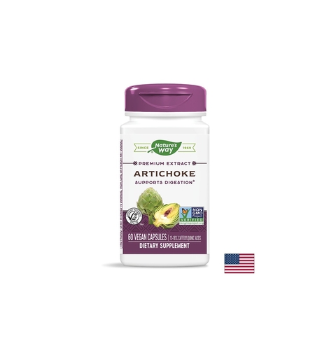 Черен дроб и жлъчен мехур - Артишок, 450 mg, 60 капсули Nature’s Way