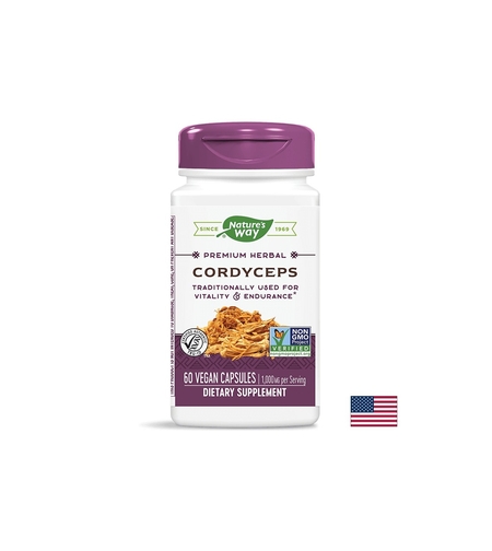 Cordyceps/ Кордицепс 500 mg х 60 капсули Nature’s Way