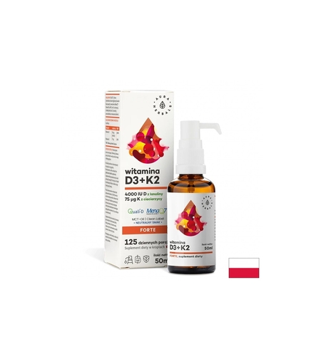 Кости и стави Витамин D3 1000 IU + K2 18.75 µg Форте 50 ml орален спрей