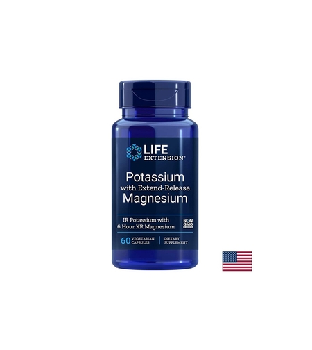 Potassium with Extend-Release Magnesium/ Калий и Магнезий с удължено освобождаване х 60 капсули