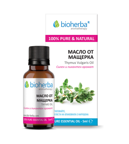 МАСЛО ОТ МАЩЕРКА, Thyme essential oil, Биохерба, 5 мл.