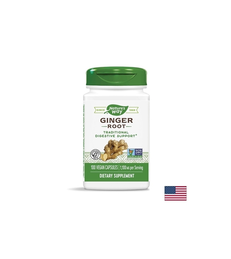 Ginger Root/ Джинджифил (корен) 550 mg х 100 капсули Nature’s Way