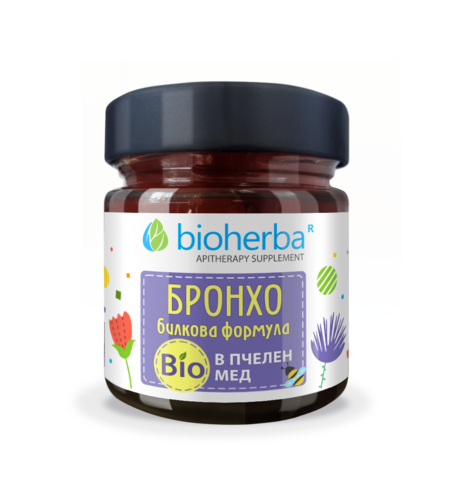 БРОНХО БИЛКОВА ФОРМУЛА В БИО ПЧЕЛЕН МЕД, БИОХЕРБА, 280 гр.