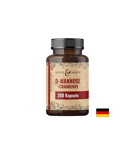 D-маноза 500 mg + Червена боровинка 500 mg Здрав уринарен тракт 200 капсули