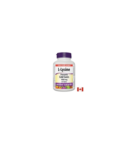 L-Lysine/ Л-Лизин 1000 mg х 60 таблетки Webber Naturals