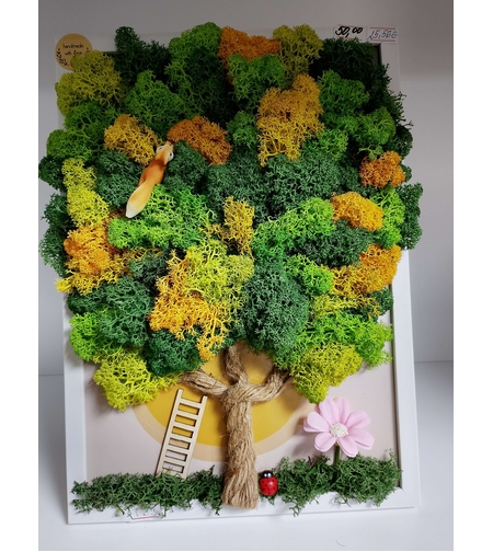 Декорация от Исландски мъх 25х40 см