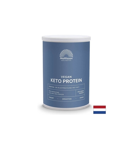 Веган Кето протеинов шейк - грах, ориз, MCT, 350 g прах Mattisson Healthstyle