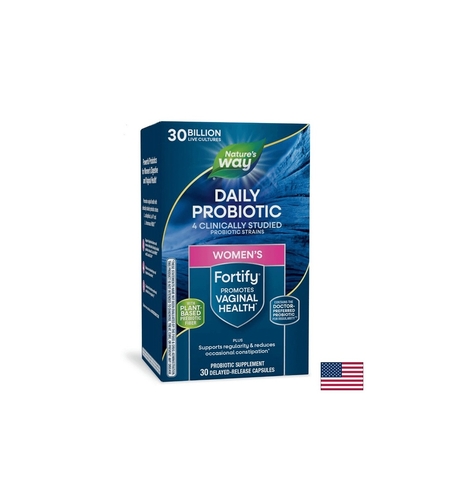 Fortify™ Womens Probiotic+ Prebiotics / Пробиотик за жени, 30 милиарда активни пробиотици, 30 капсули със забавено освобождаване Nature’s Way