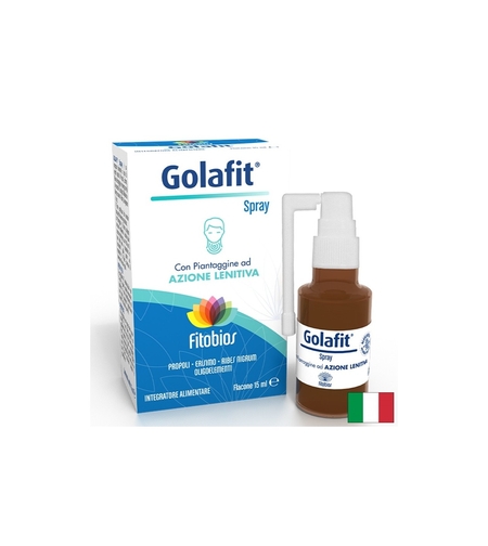 Golafit – Успокояващ спрей за гърло с прополис и етерични масла, 15 ml
