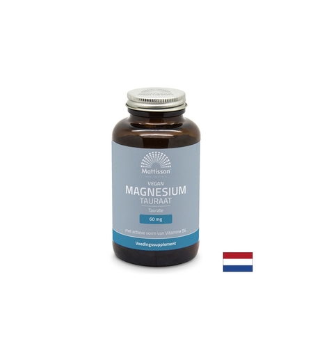 Грижа за мускулите и сърцето - Магнезий (таурат), 120 капсули Mattisson Healthstyle