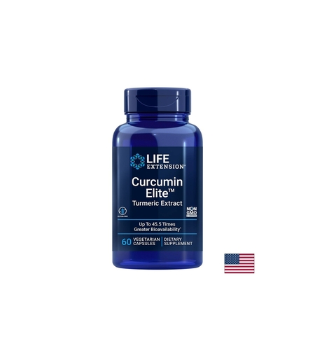 Имунна и сърдечна функция - Куркума екстракт Curcumin Elite ™, 500 mg х 60 капсули