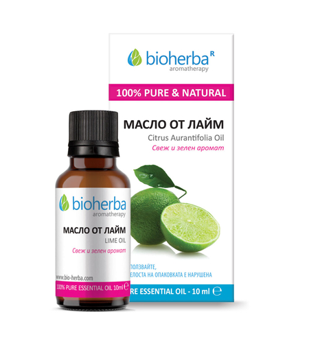 МАСЛО ОТ ЛАЙМ, Citrus Aurantifolia essential oil, 10 мл.