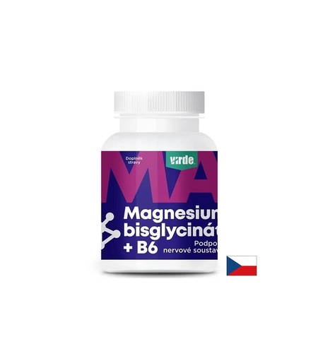Магнезий (бисглицинат) 250 mg + Витамин B6 – Здрава мускулна функция и сърдечно-съдова система, 90 капсули