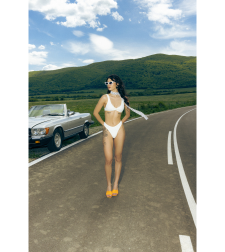 ''Taormina White'' Bikini bottom