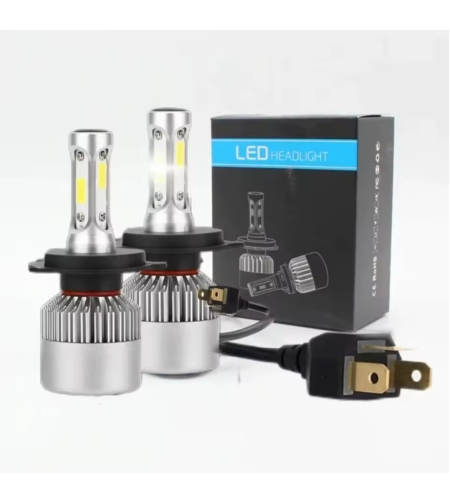 Комплект 2 LED диода с вентилатор HB4 (9006), led фар 72w 7600lm 12v-24v 6000k