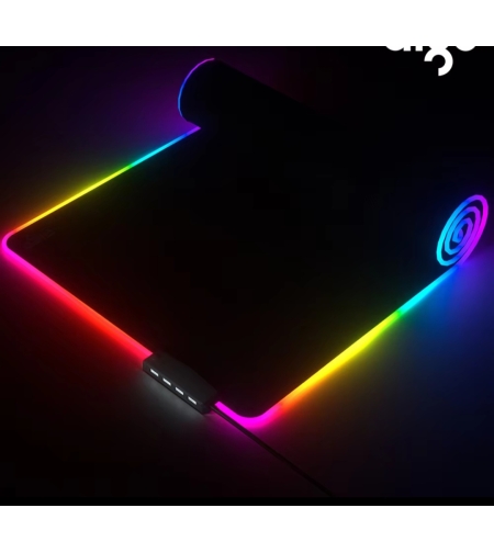 Геймърска подложка за мишка с RGB led осветление 80 Х 30 см. Черен, Ultradion