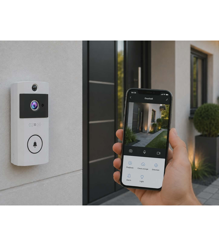 Интелигентен Смарт Звънец с аудио/видео връзка с gsm ‼Video/Audio Wir