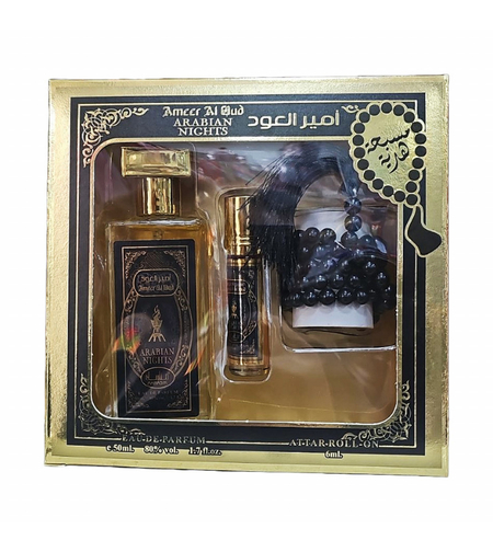 Арабски сет - Парфюм, рол-он и броеница Ameer Al Oud Arabian Nights