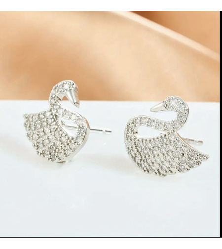 Обеци Crystal Swan