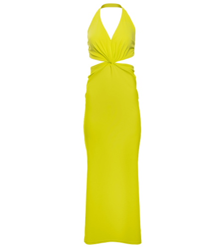 Long Dress Onyx Color Yellow