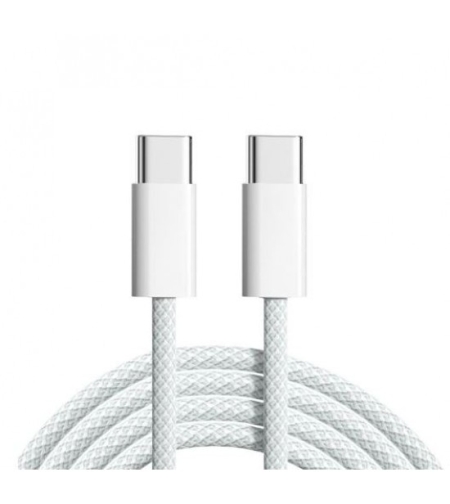 ПЛЕТЕН КАБЕЛ IPHONE 15 TYPE C КЪМ TYPE C 2M