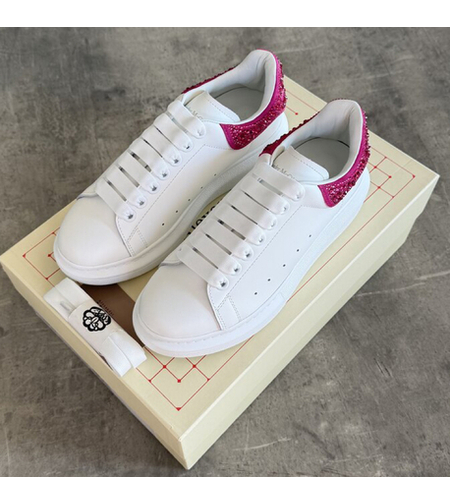 Mcqueen Swarovski “White Pink”
