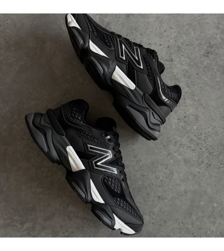 New Balance 9060 Shoe Palace Black Silver
