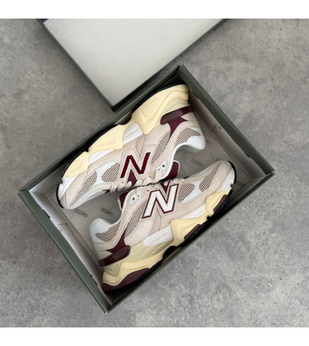 New Balance 9060 Linen Burgundy